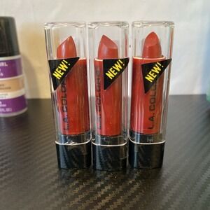 L.A Colors Lipstick,  CML509 REALLY RED Lot Of‎ 3 New & Sealed